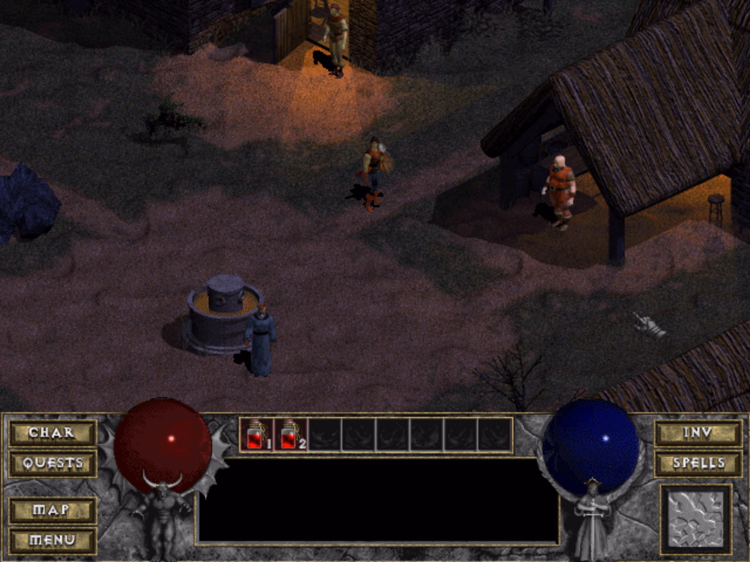Diablo at 640 by 480, plain
