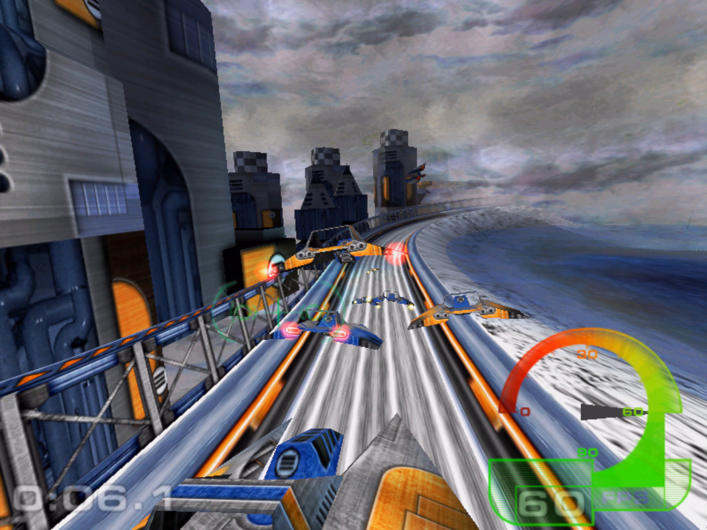 A hover racing game