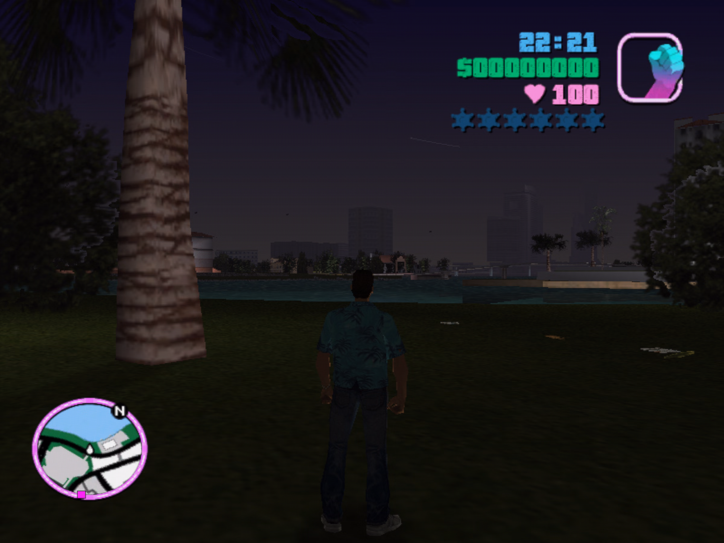 Grand Theft Auto: Vice City at night